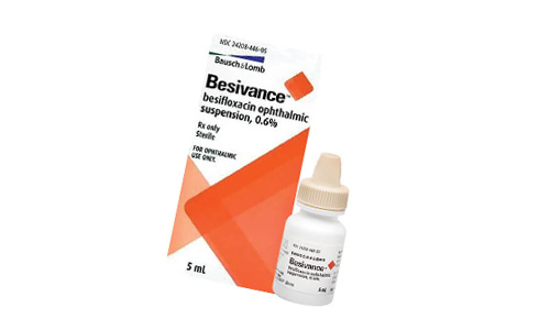 Besivance eye drops